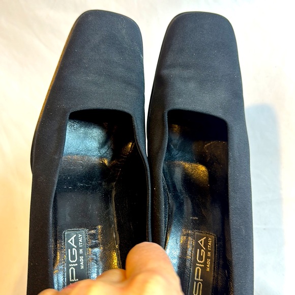 Via Spiga Size 11 Black Fabric Heels - Picture 9 of 9